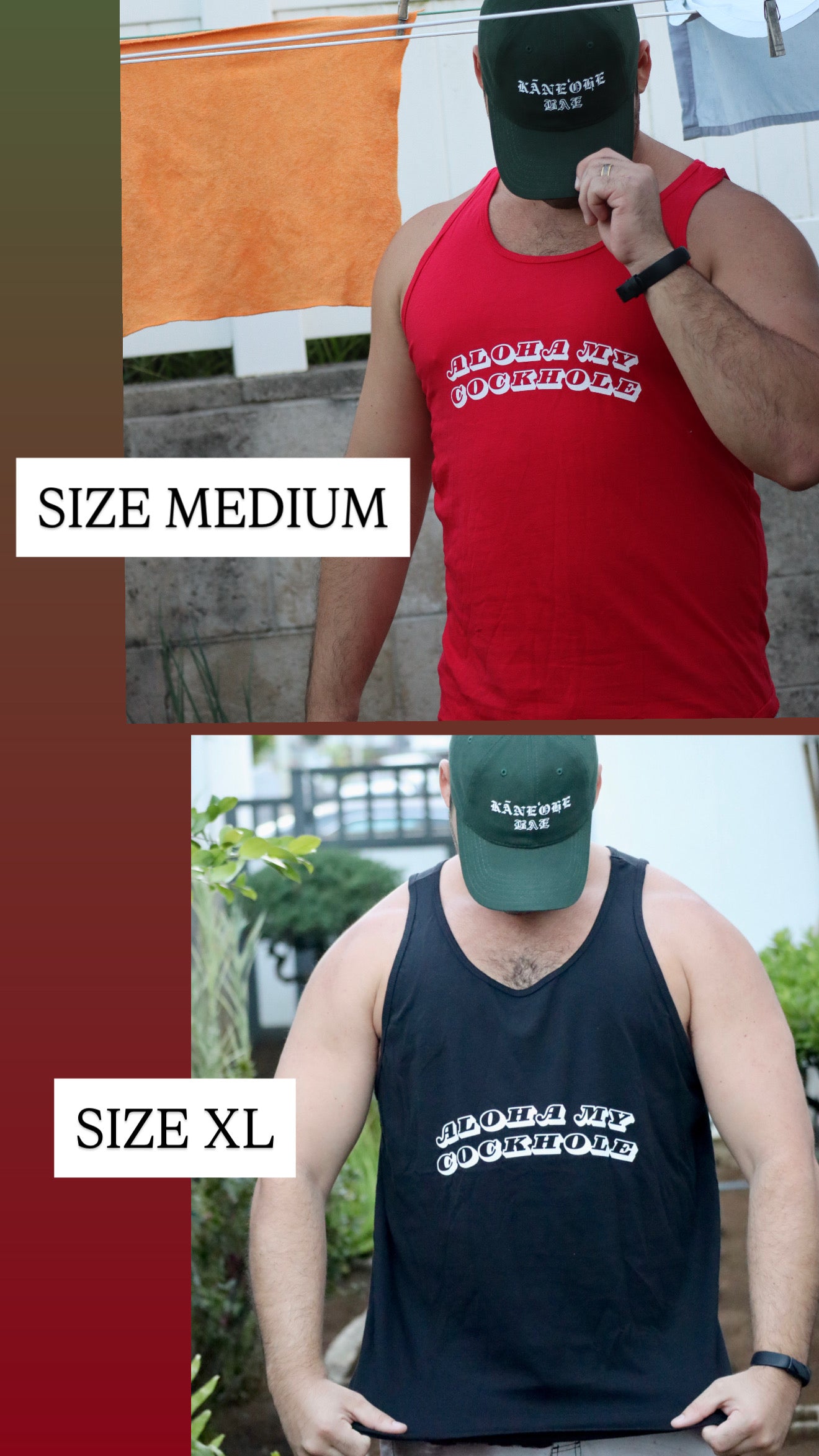 ALOHA MY... TANK - Big Font