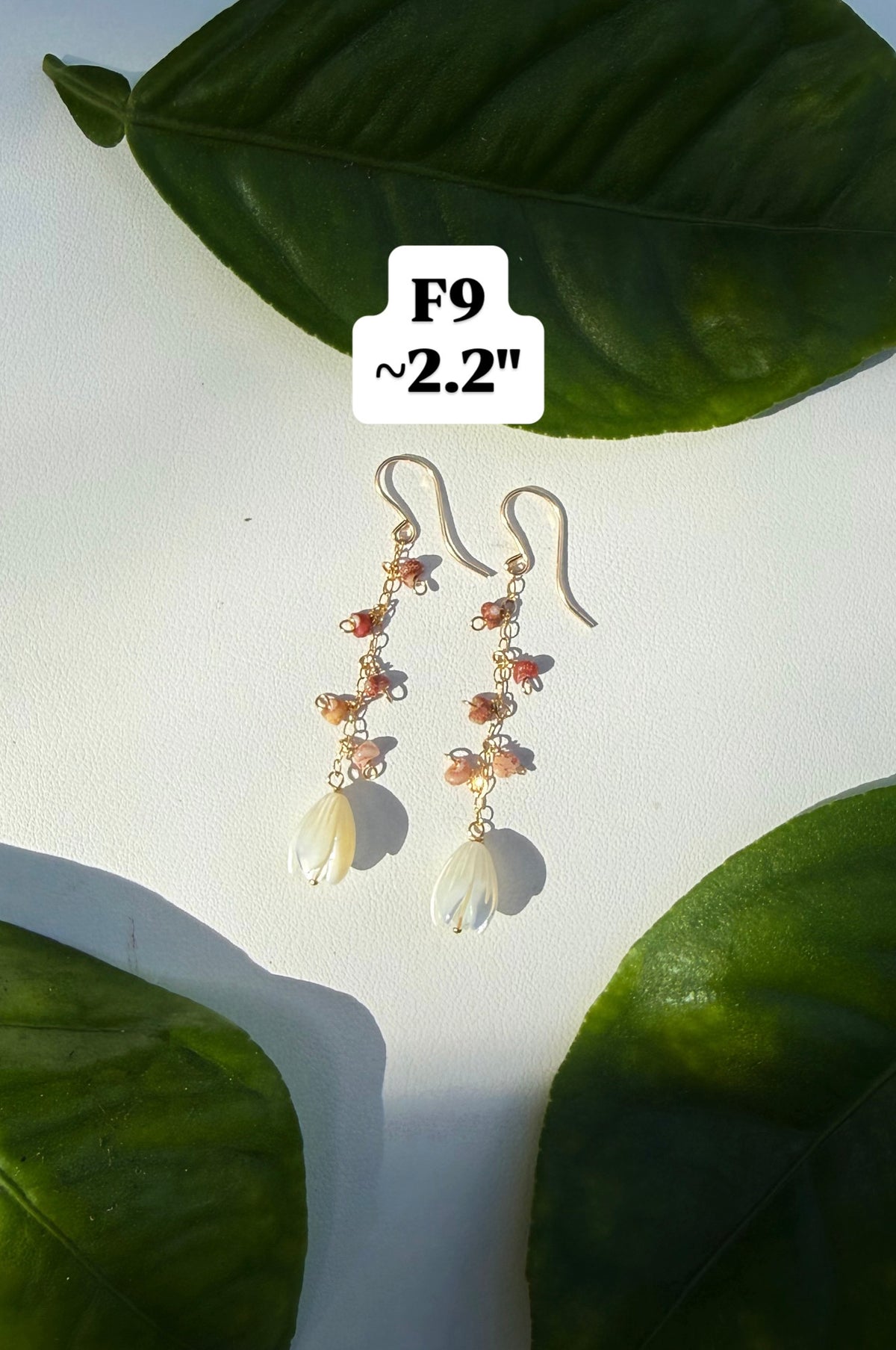 Ombré Kahelelani and Pikake Droplet Earrings