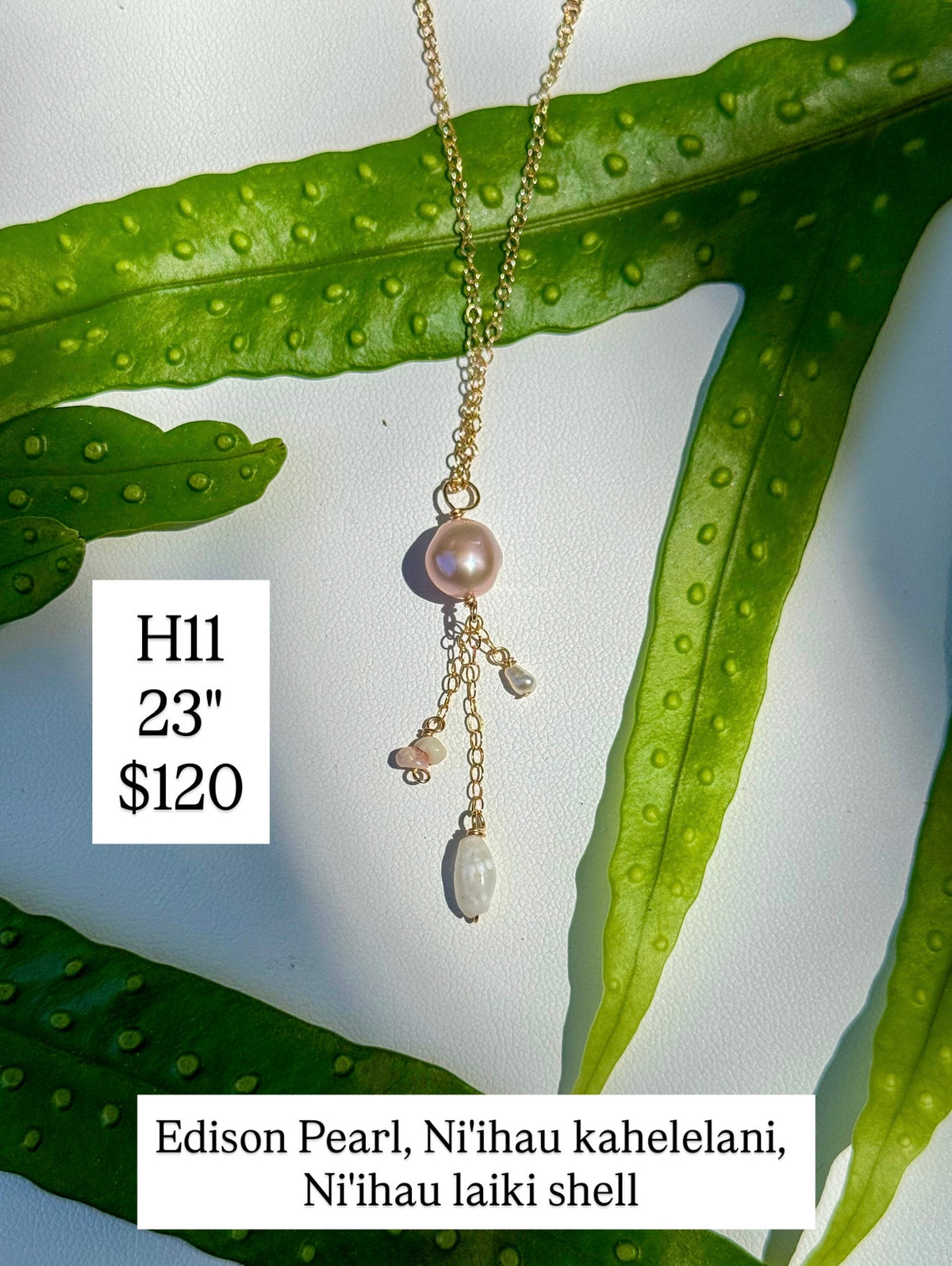 Pearl and Shell Tassel Necklace