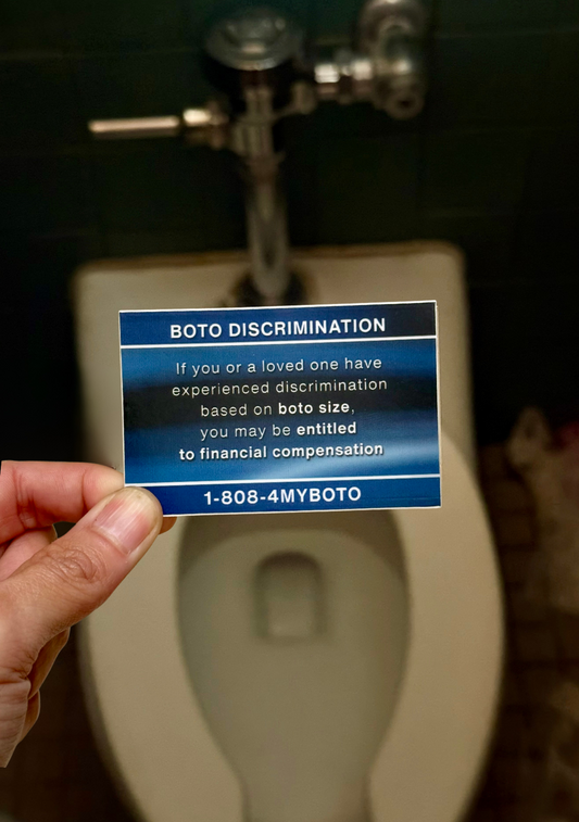 BOTO DISCRIMINATION STICKER