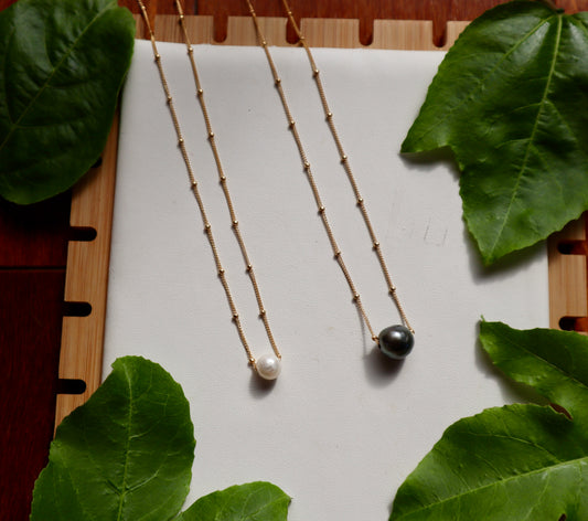 Edison Pearl Floating Necklace *FLAWED*
