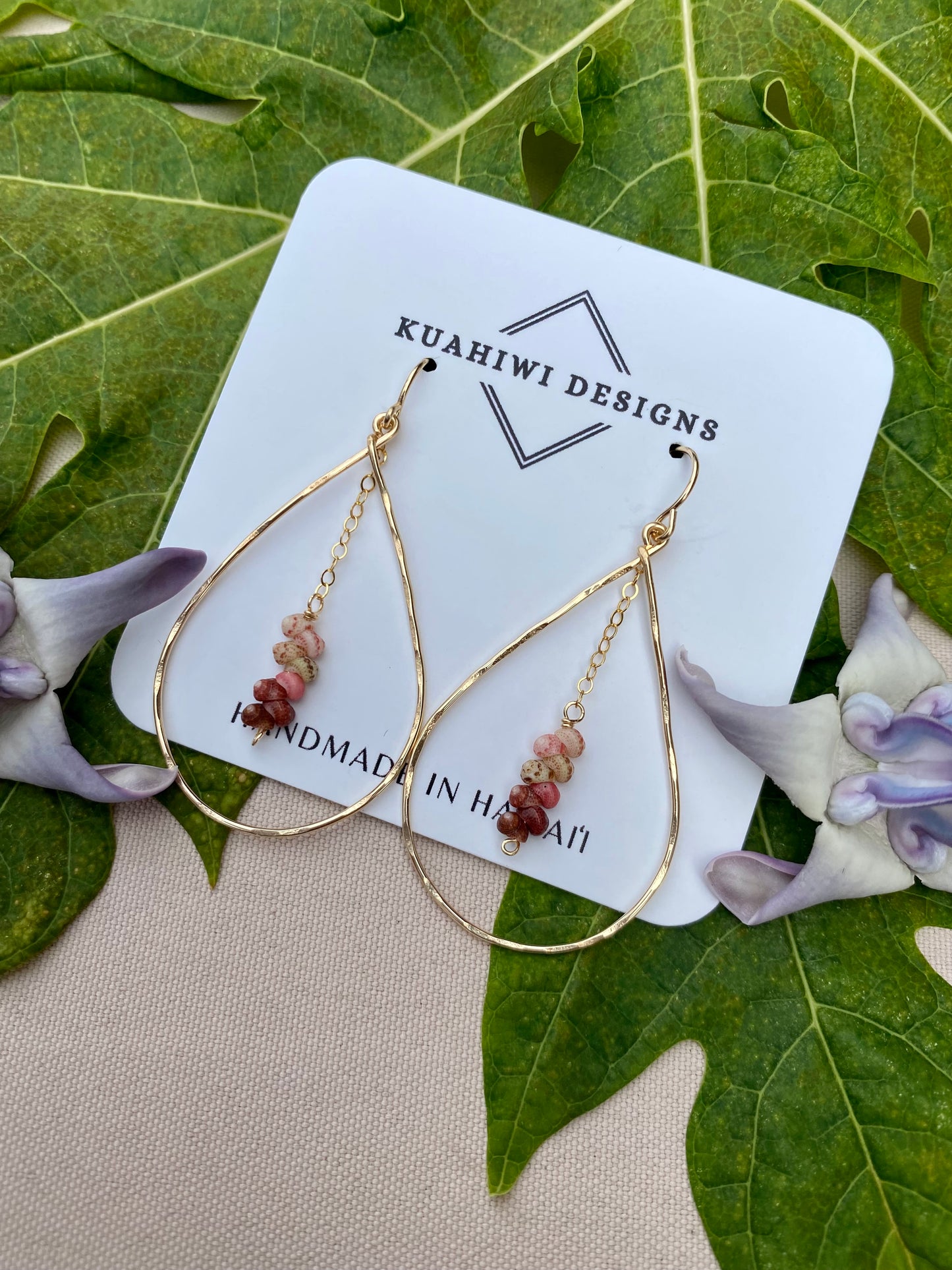 Ombré Kahelelani Teardrop Earrings