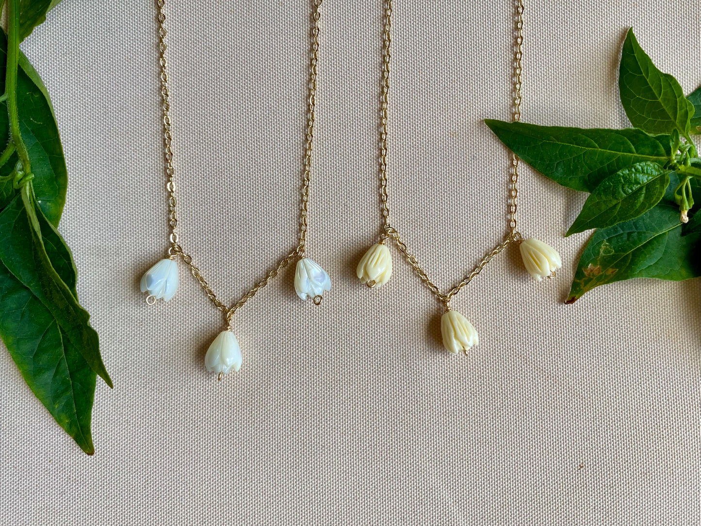 Pikake ʻEkolu Droplet Necklace