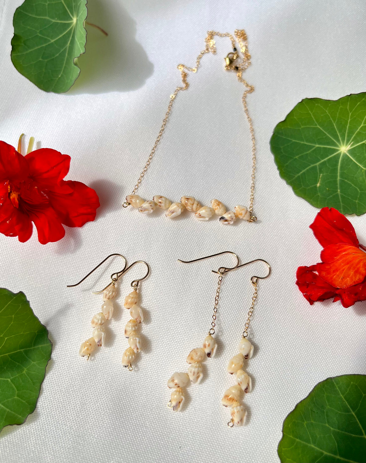 Niihau Momi Shell Earrings