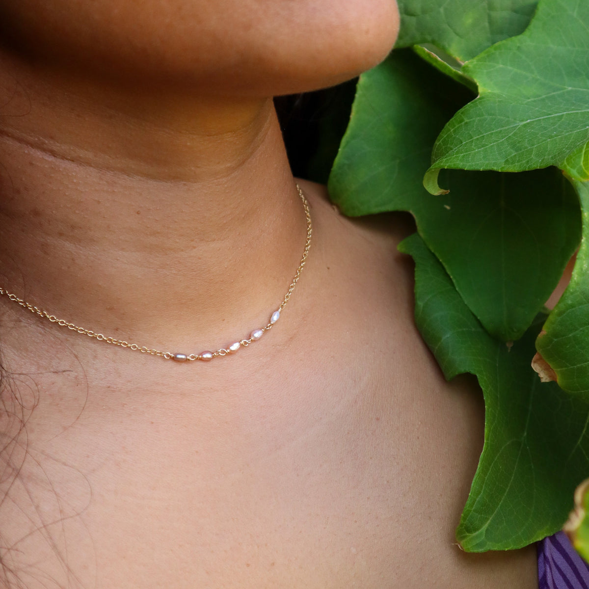 Ombre Mini Pearl Necklace