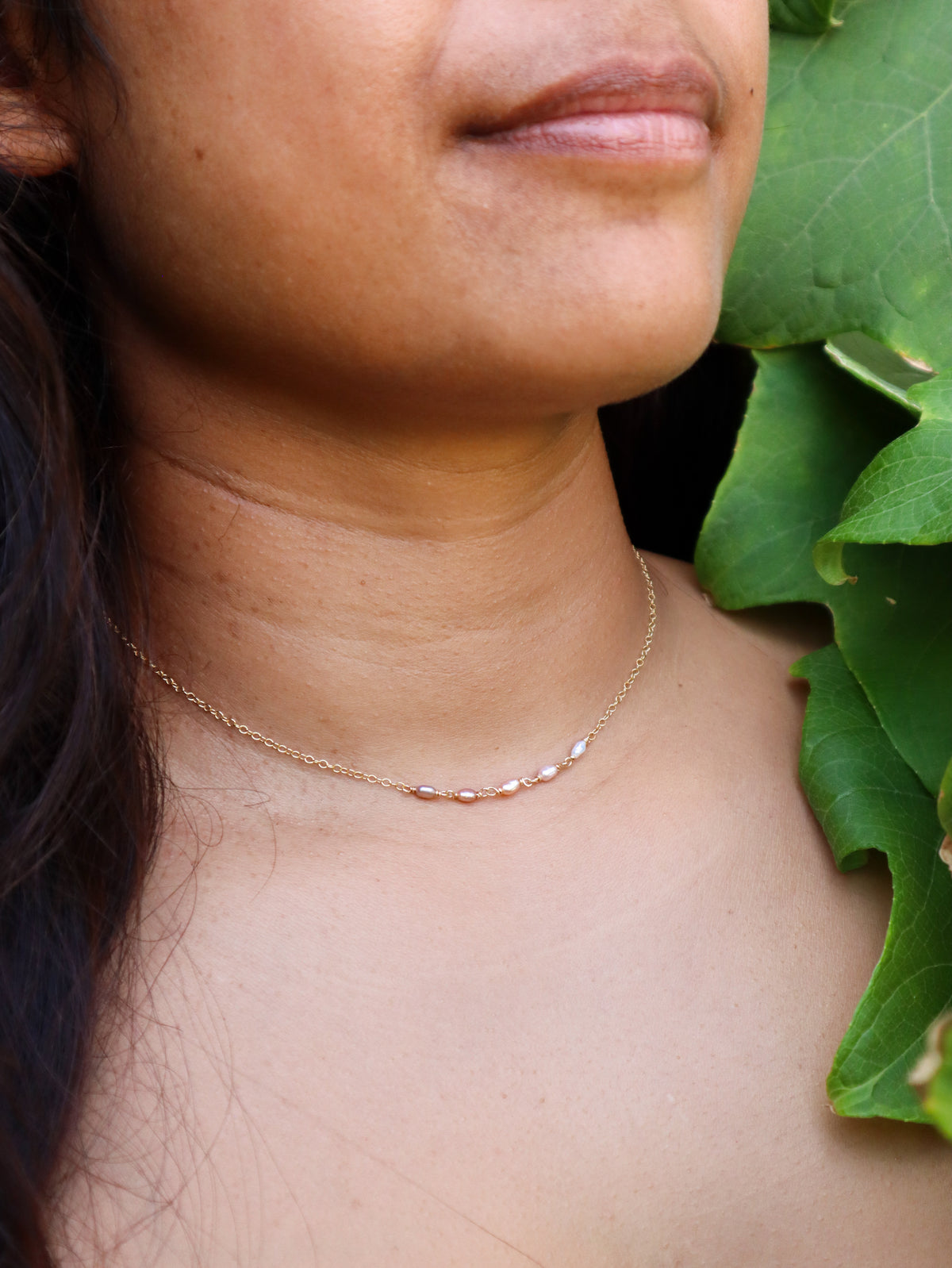 Ombre Mini Pearl Necklace