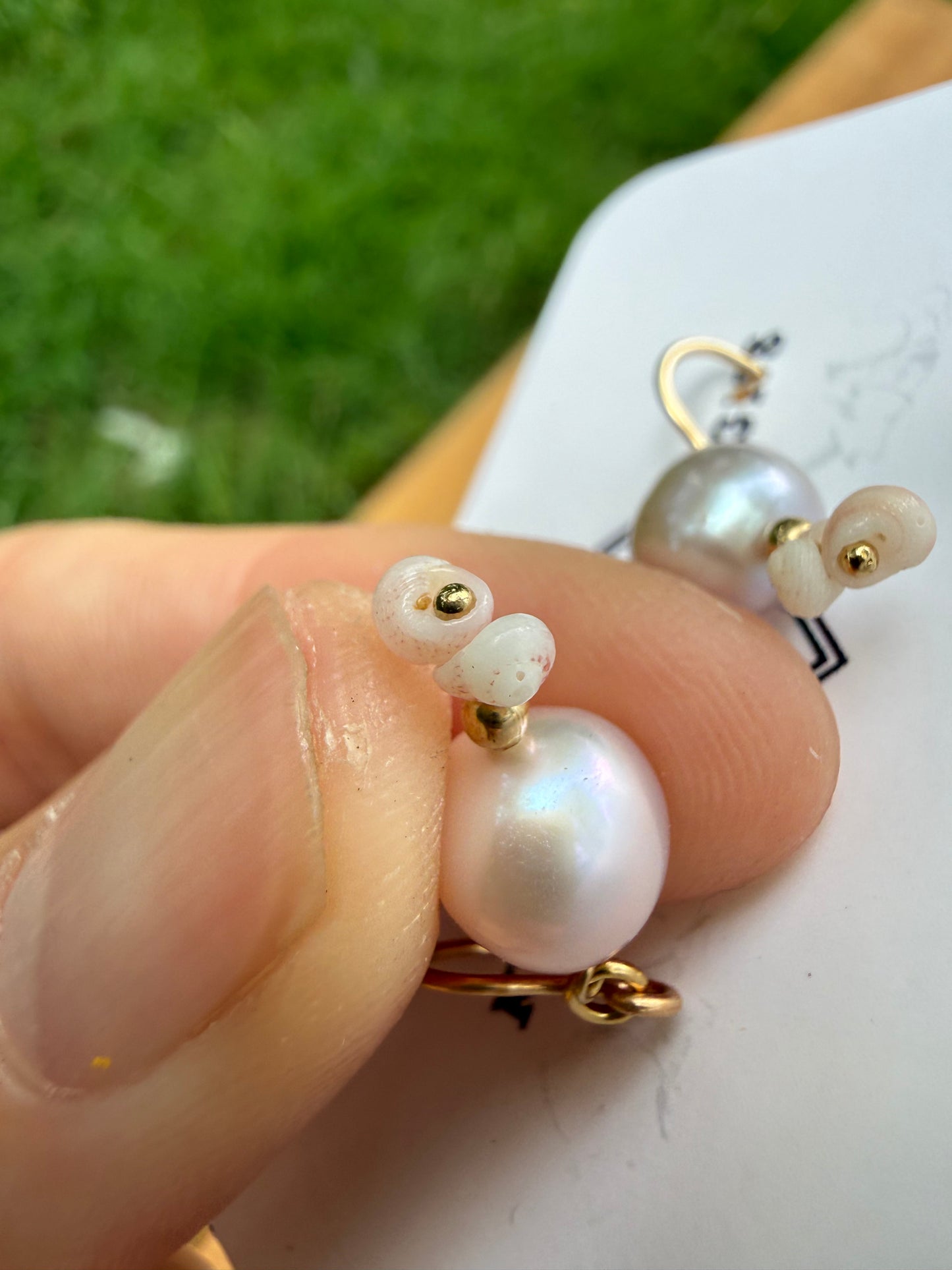 Flawed Pearl and Ni'ihau Kahelelani Earrings - Kala Mai Sale Item