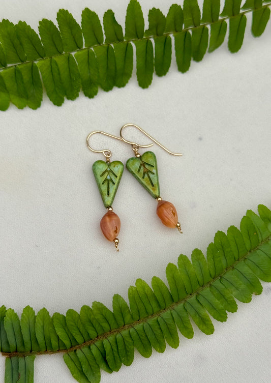 Flawed Poleho Shell and Kalo Earrings - Kala Mai Sale Item