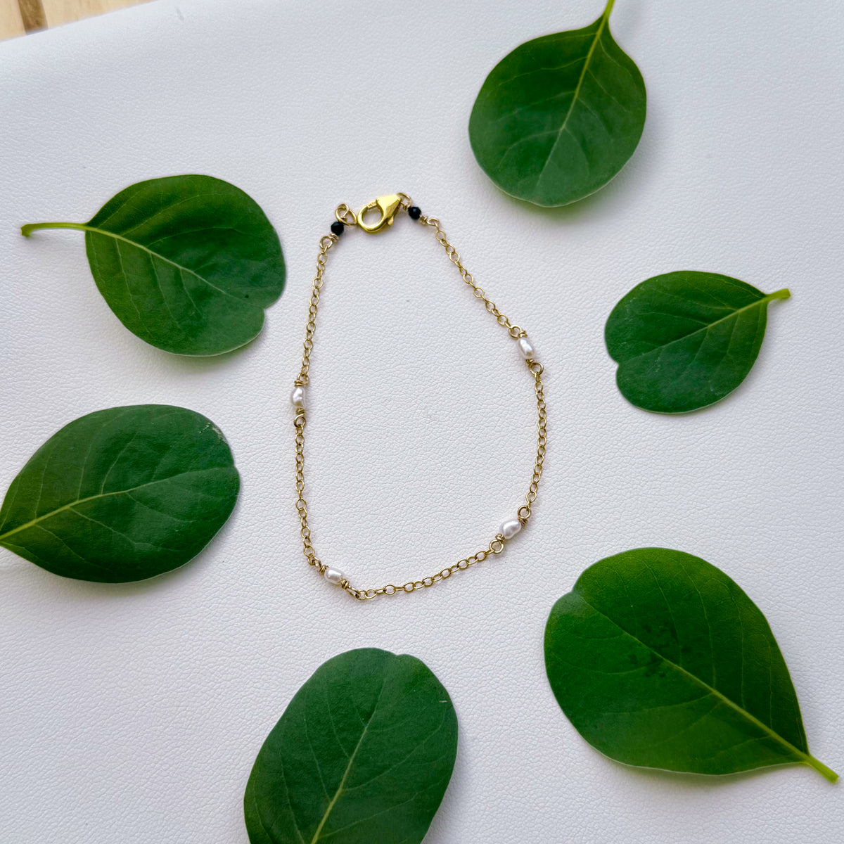 Mini White Pearl Bracelet