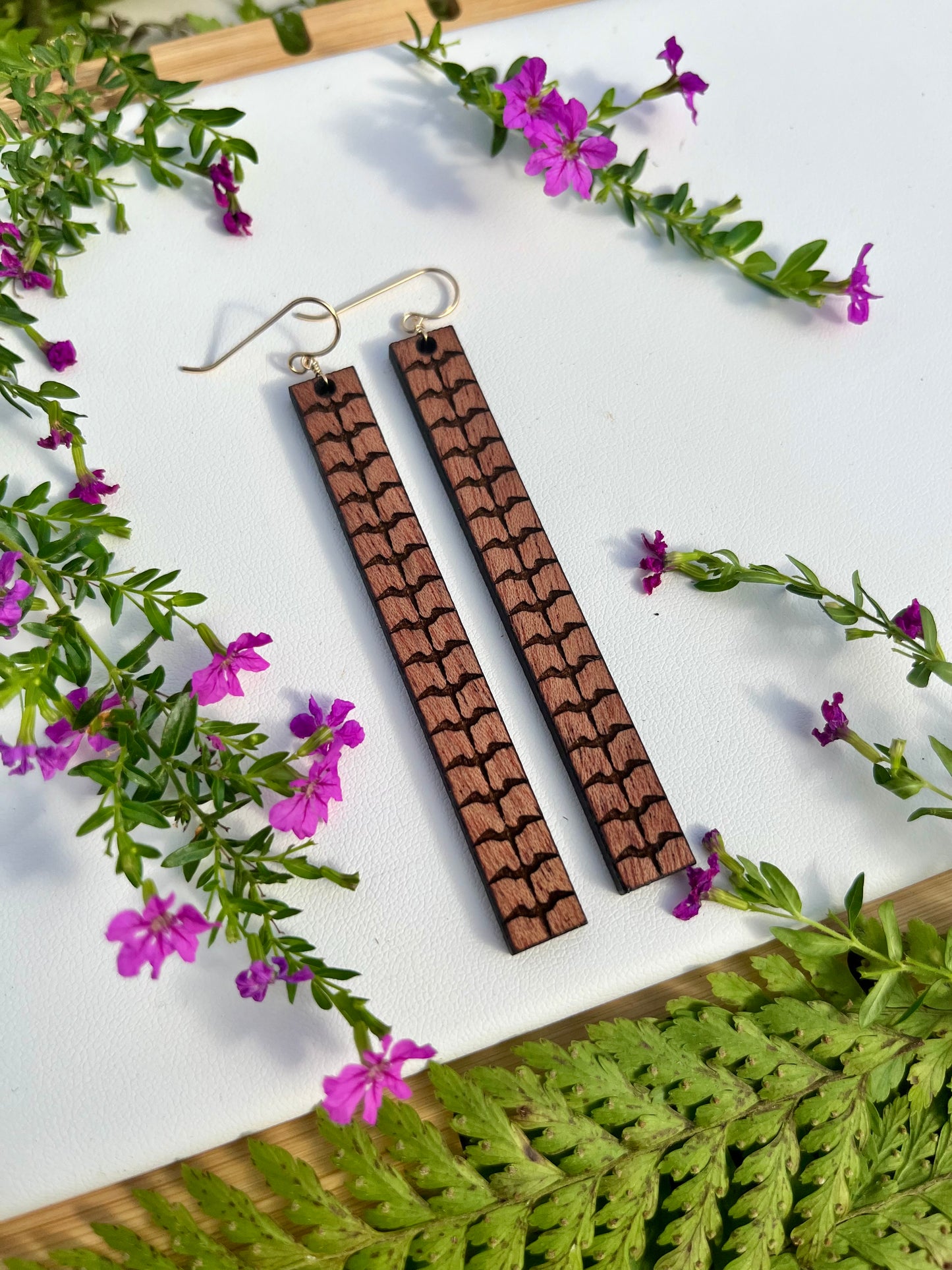 ʻIwa Wood Earrings