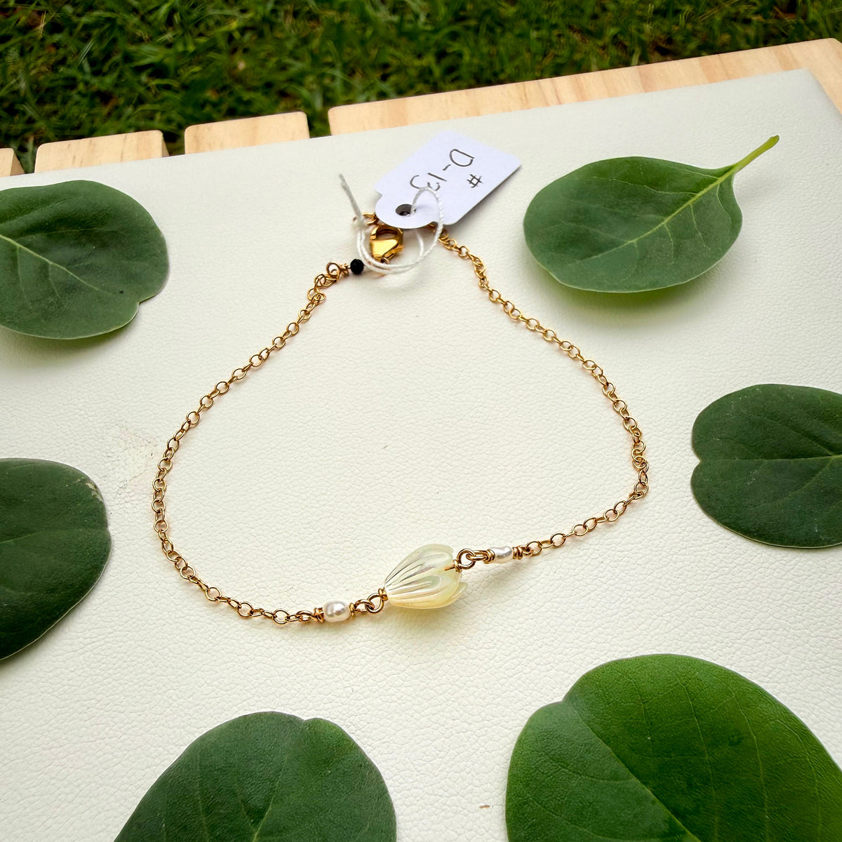 Pikake and Pearl Bracelet