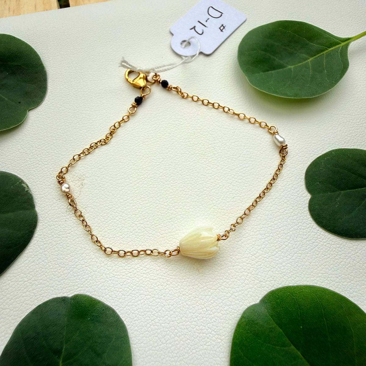 Pikake and Pearl Bracelet