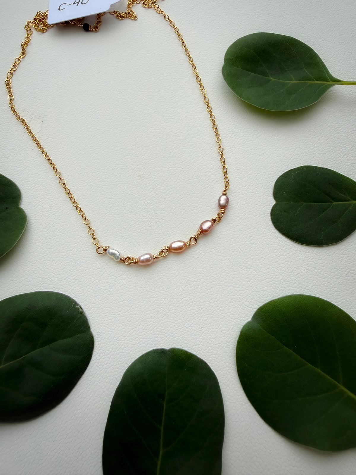 Ombre Mini Pearl Necklace
