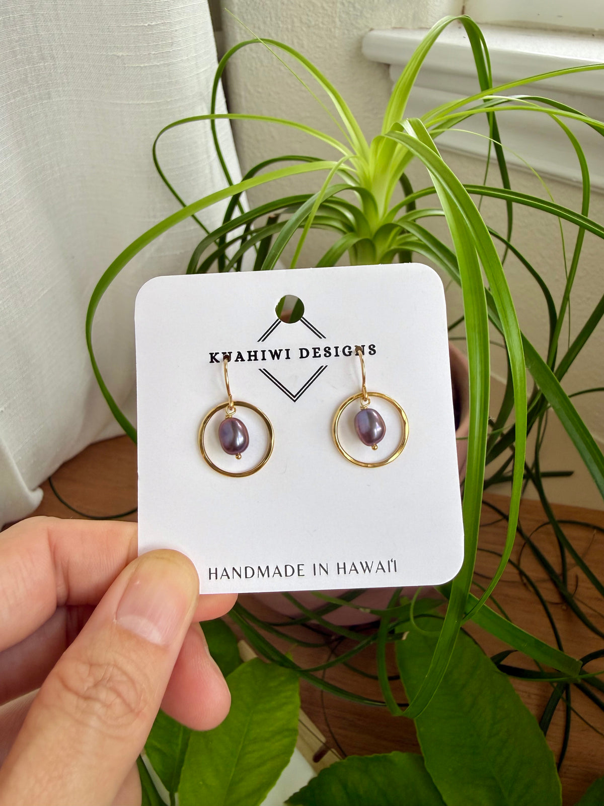 Pearl Hoop Earrings