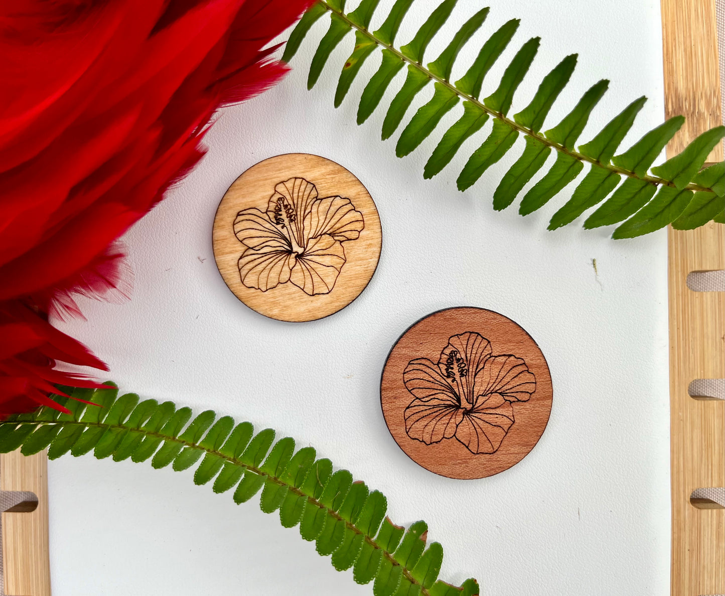 Hawaiian Flower Magnets