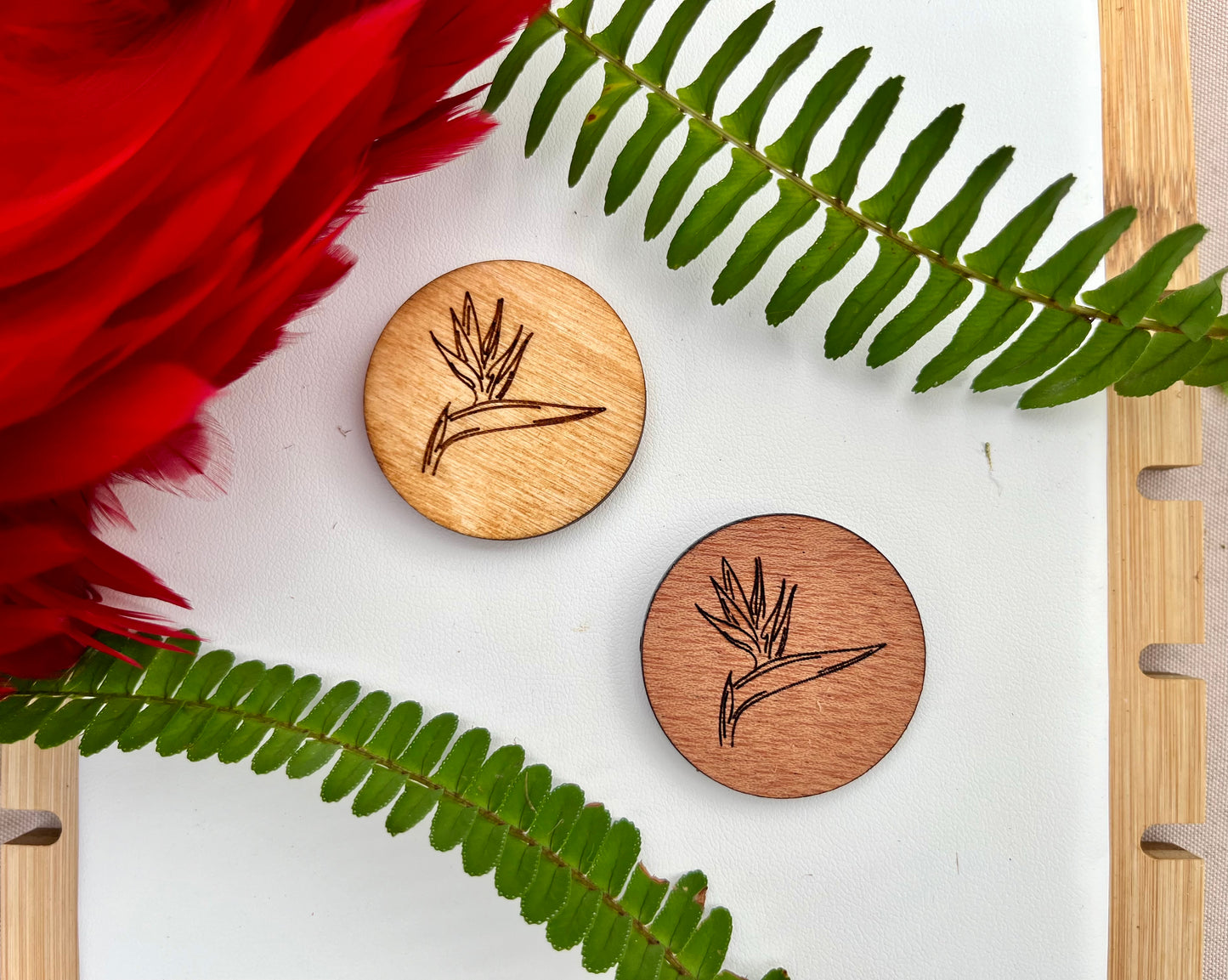 Hawaiian Flower Magnets