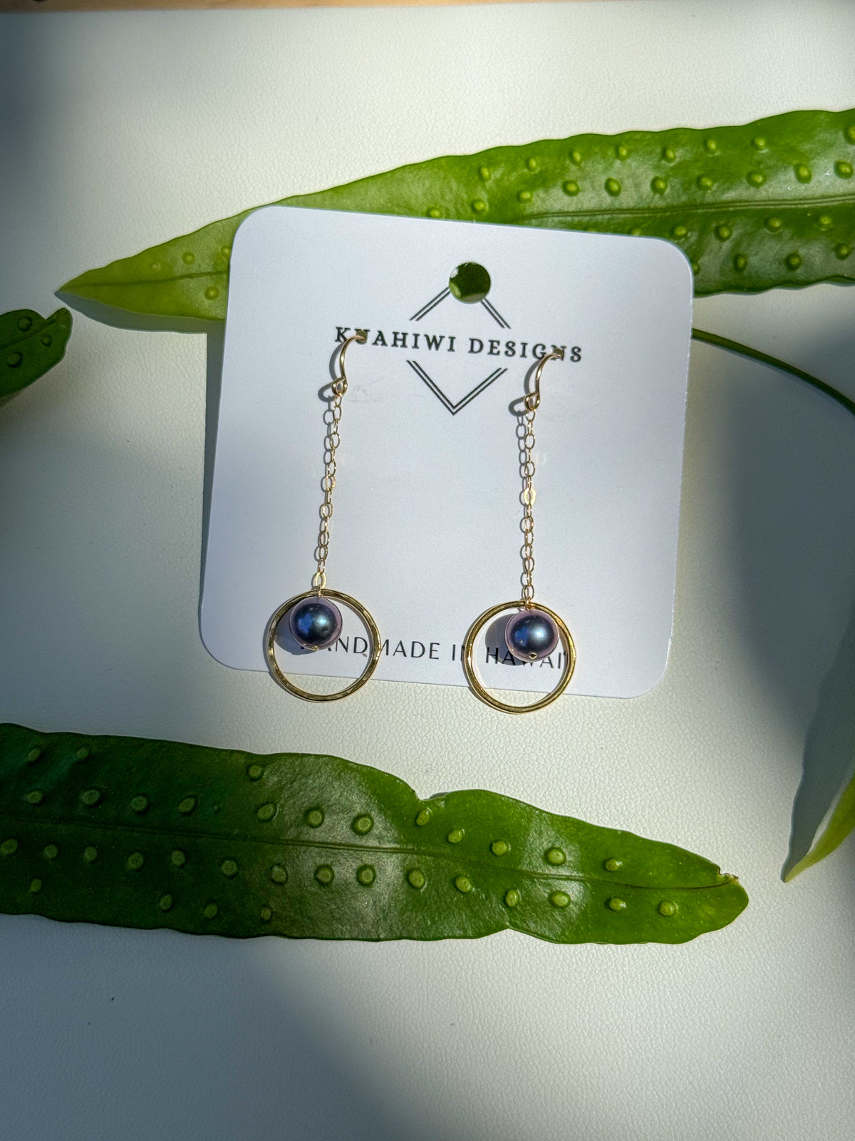Pearl Hoop Earrings