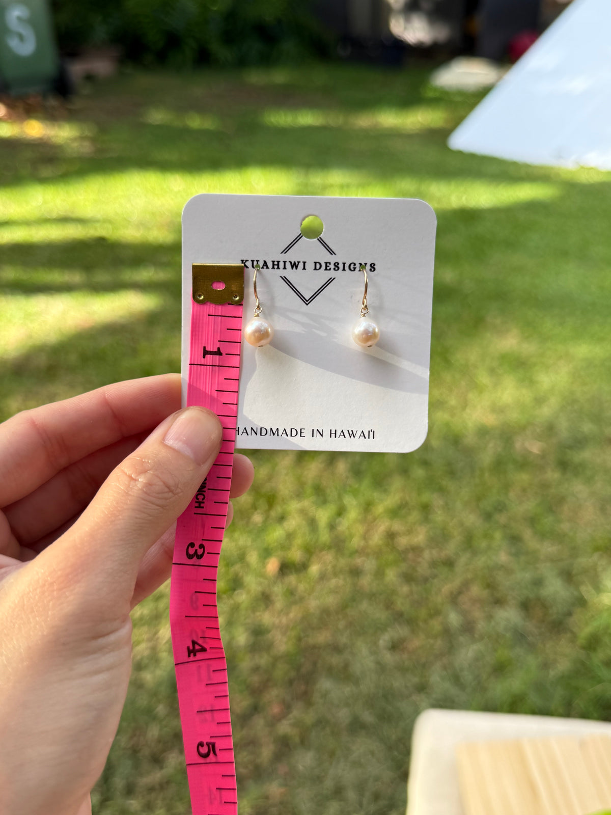 White Pearl Earrings