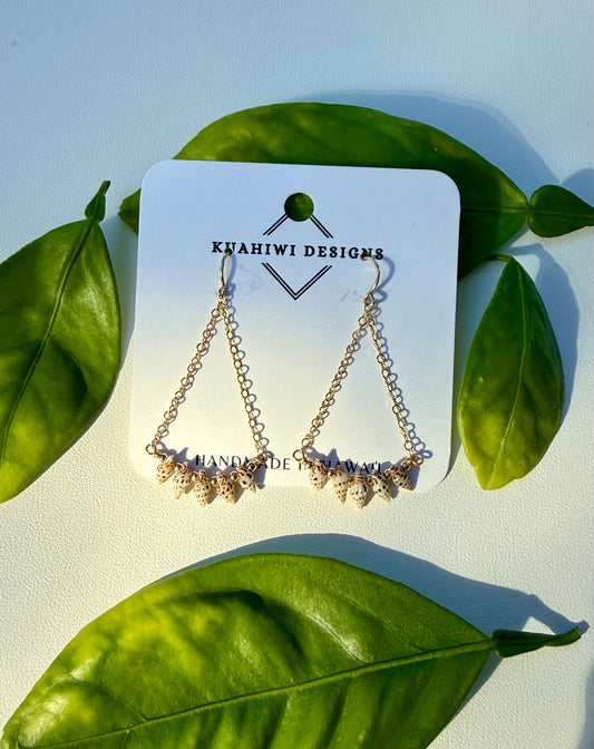 Oʻahu Laiki Shell Earrings