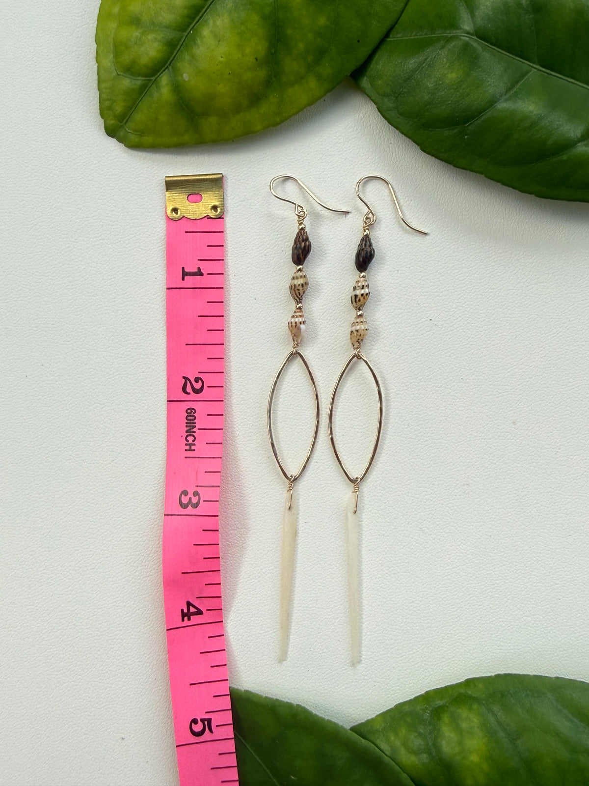 Stingray and Laiki Shell Earrings