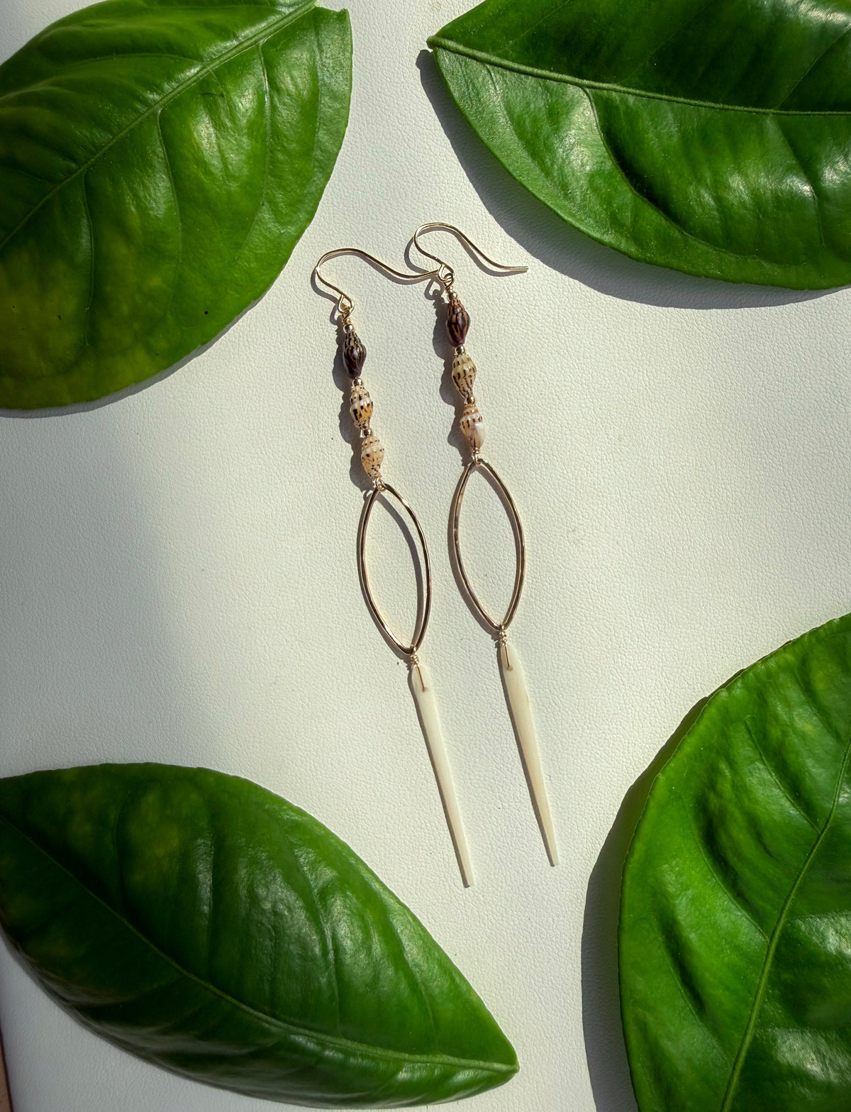 Stingray and Laiki Shell Earrings