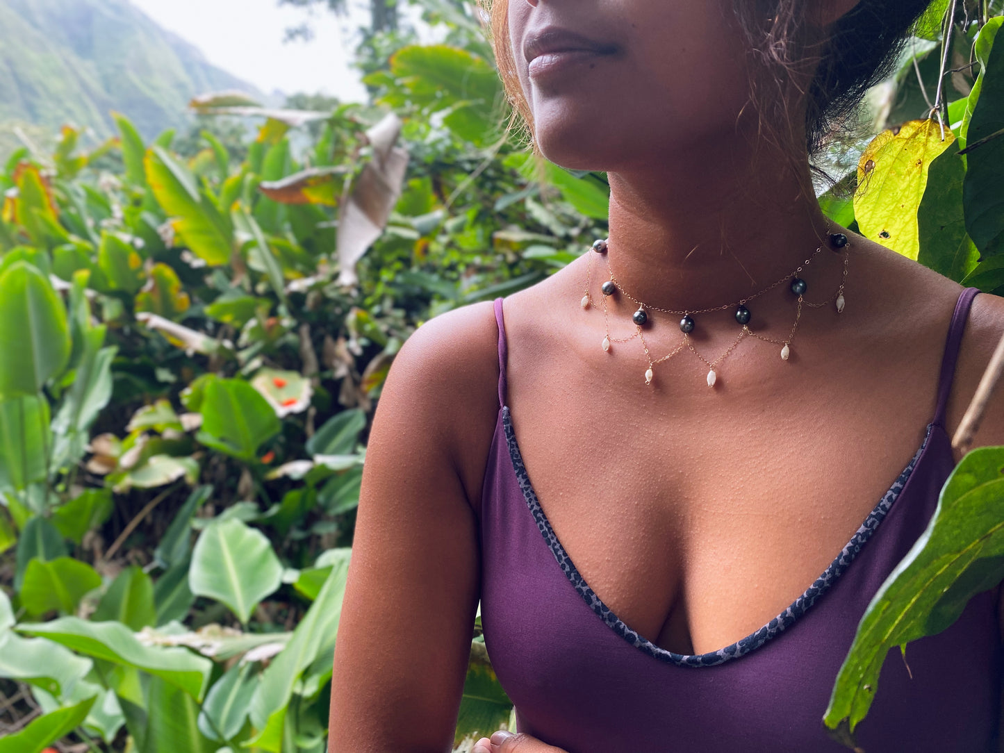 Niihau Laiki and Pearl Immensity Necklace