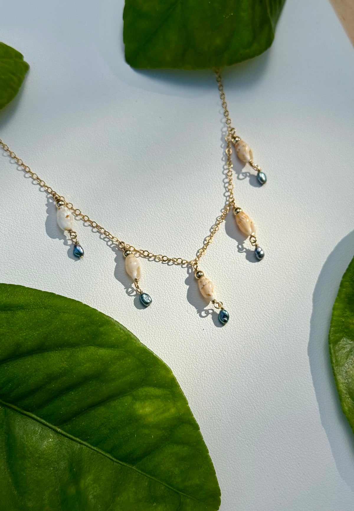Niihau Laiki Mini Pearl Necklace