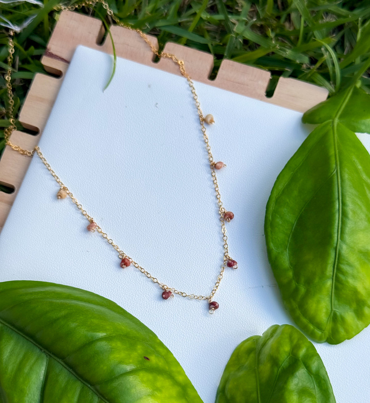 Ombre Kahelelani Droplet Necklace