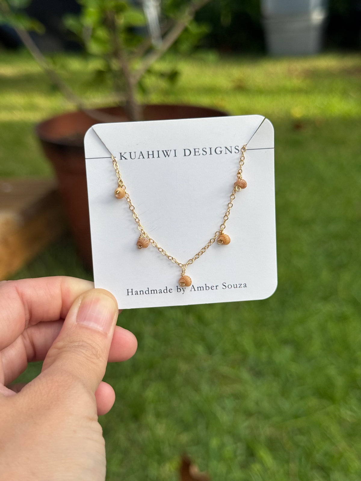 Kahelelani Droplet Necklace