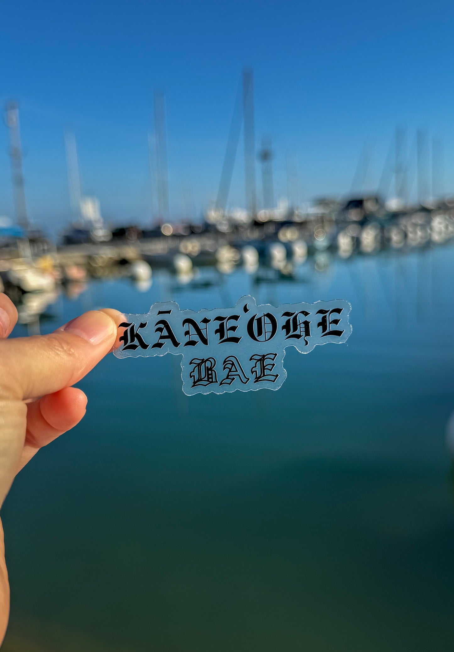 Kaneohe Bae Clear Sticker