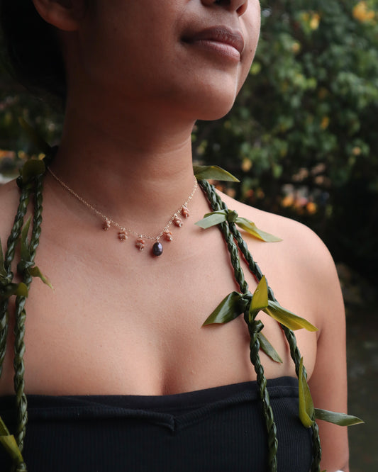 Kauai Kahelelani and Pearl Necklace