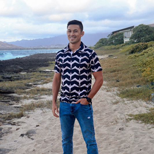ʻIwa Polo in Black - Ready to Ship