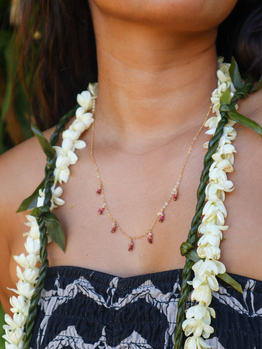 Ombre Niihau Kahelelani Droplet Necklace