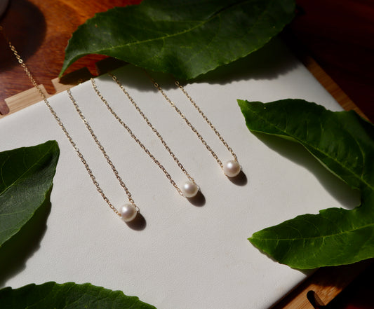 Flawed White Pearl Necklace - Kala Mai Sale Item