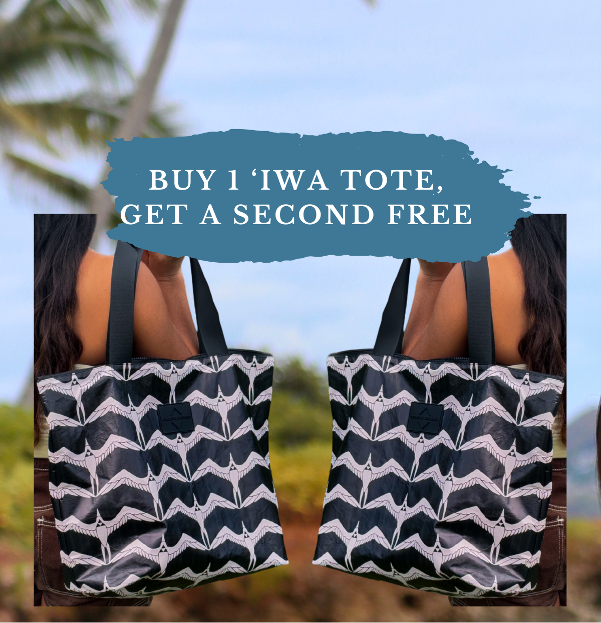 Buy 1 Iwa Tote, Get a second one FREE