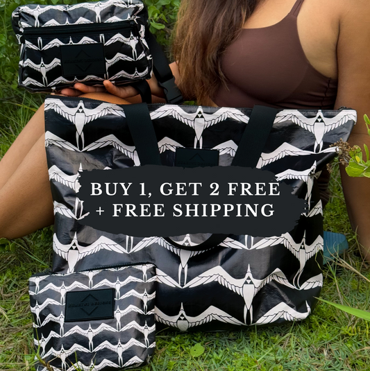 Buy 1 Iwa Tote, Get Matching Fanny & Pouch FREE